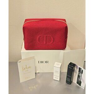 New Dior beauty bag set with Dior travel size beauty items